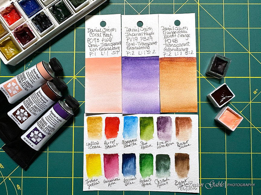 A Look at Filling My Half Pans & Watercolor&nbsp;Swatching